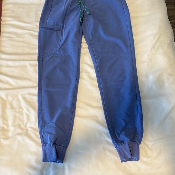 Jogger Scrub Pants in Ceil Blue - Picture 2 of 4